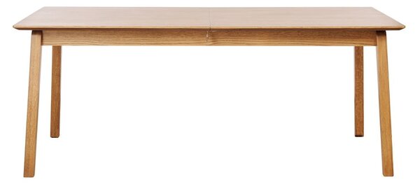 Rozkładany stół z blatem w dekorze dębu 95x190 cm Bari – Unique Furniture