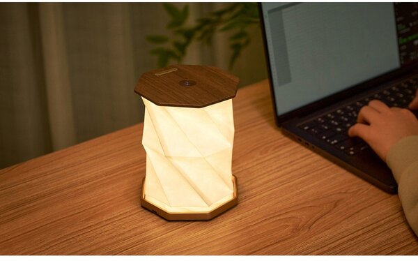 Brązowa dekoracja świetlna na USB ø 12 cm Twist Hexagon – Gingko
