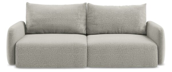 Jasnoszara rozkładana/ze schowkiem sofa 238 cm Kalena – Makamii