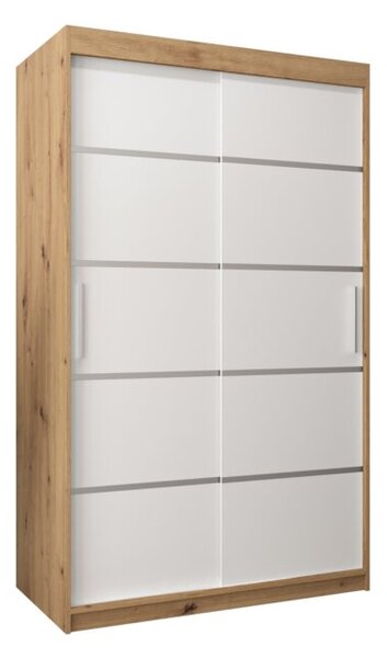 Szafa przesuwna garderoba Verona 1 120 wys. 200 cm artisan + biaÅy