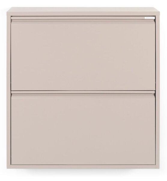 Szarobrązowa metalowa uchylna szafka na buty 75x77,5x22,5 cm Billy – Spinder Design