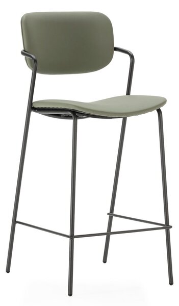 Hokery w kolorze khaki zestaw 2 szt. (wysokość siedziska 68 cm) Maika – Marckeric