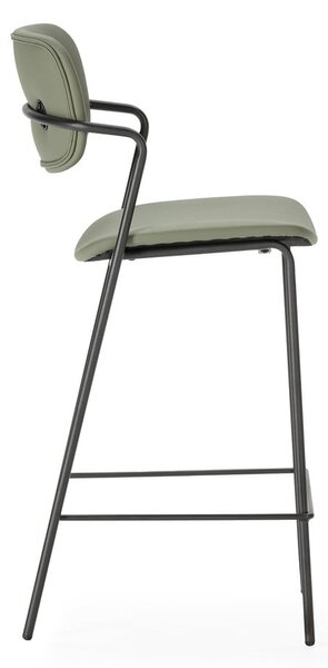 Hokery w kolorze khaki zestaw 2 szt. (wysokość siedziska 68 cm) Maika – Marckeric