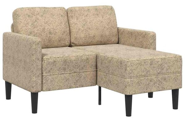Sofa 2-osobowa z szezlongiem w ksztaÅcie litery l, jasnoszara