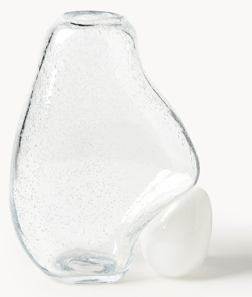 Wazon ze szkła z pęcherzykami powietrza Nicky, W 30 cm