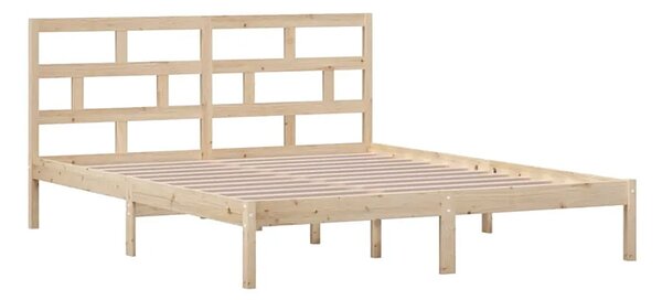 Małżeńskie łóżko z naturalnej sosny 160x200 L1-L47