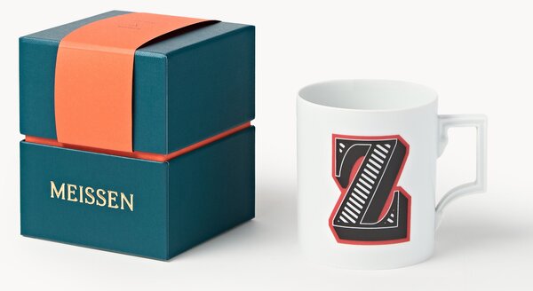 Westwing x MEISSEN, ręcznie wykonany kubek z ozdobnym motywem Initials