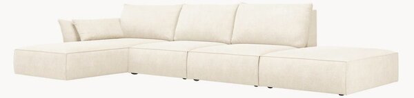Sofa narożna o wyglądzie sztruksu Vanda (5-osobowa)