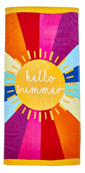 Bawełniany ręcznik plażowy 76x160 cm Hello Summer – Catherine Lansfield