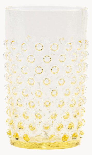 Komplet szklanek ze szkła dmuchanego Hobnail, 6 elem
