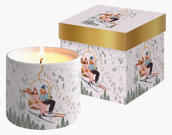 Świeca w pojemniku z porcelany kostnej Zermatt