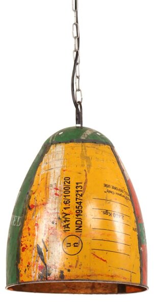 Industrialna lampa wisząca, 25 W, kolorowa, okrągła, 32 cm, E27