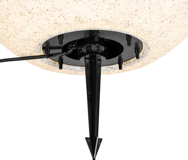 Inteligentna lampa zewnętrzna szara 56 cm IP44 z Wifi A60 - Nura