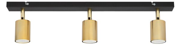 Lampa metalowa na listwie TUNE II R-L 1927/3 BK+GO MAT