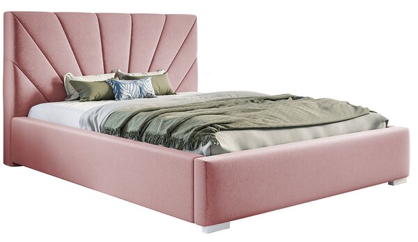 Jednoosobowe łóżko z zagłówkiem 120x200 Rayon 2X - 48 kolorów