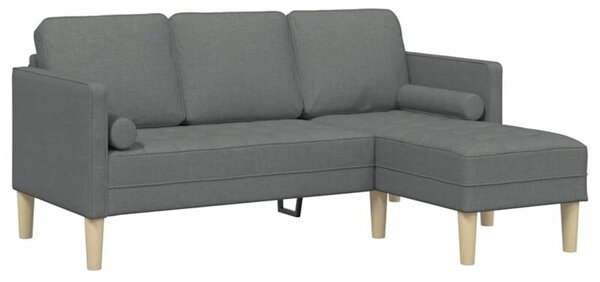 Zestaw sof z poduszkÄ ciemnoszary 173 x 131 x 67 cm poliester