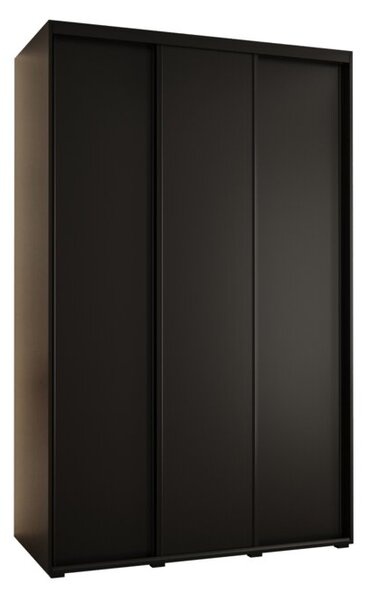 Szafa przesuwna wysoka Davos 1 160, gÅ. 60 cm czarny + czarny + czarny