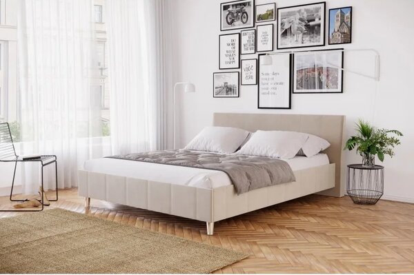 Łóżko tapicerowane 80264 M&K foam Koło 140x200