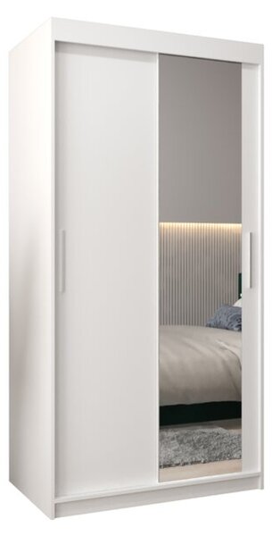 Szafa przesuwna garderoba Tokyo 2 100 wys. 200 cm biaÅy + biaÅy