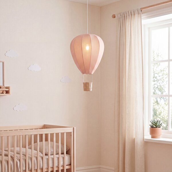 Dziecięca lampa wisząca Różowy Balon na ogrzane powietrze - Air Balloon