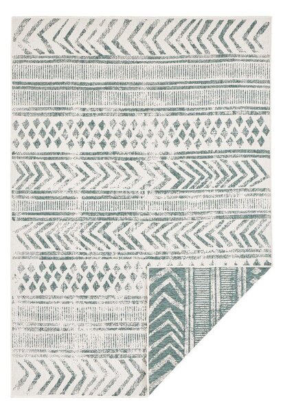 Zielono-kremowy dywan odpowiedni na zewnątrz NORTHRUGS Biri, 80x150 cm