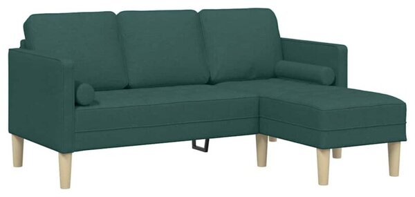 Zestaw sof z poduszkÄ ciemna zieleÅ 173 x 131 x 67 cm poliester