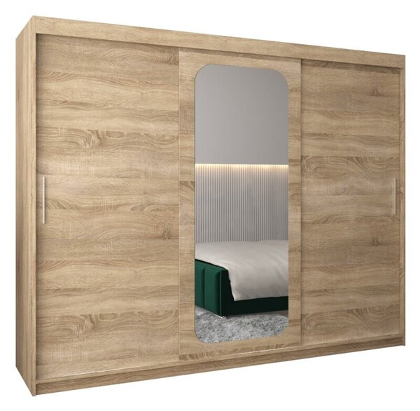 Szafa przesuwna garderoba Promo T2 250 wys. 200 cm sonoma + sonoma