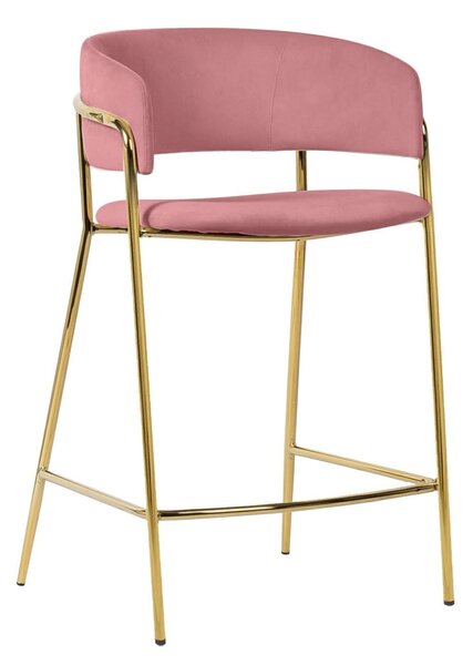MebleMWM Krzesło barowe DELTA 65 różowe
