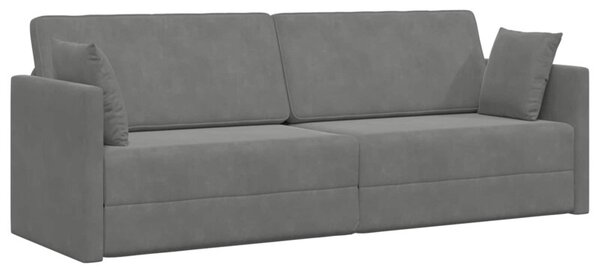Sofa podÅogowa z funkcjÄ spania ciemnoszary 213 x 70 x 77 cm