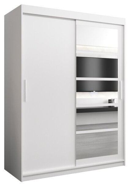 Szafa przesuwna garderoba Roma 1 150 wys. 200 cm biaÅy + biaÅy