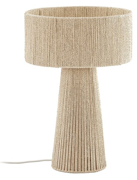 Lampa Stołowa Lindby, Anuva, beżowy, salon, papier | karton, dworkowy | rustykalny