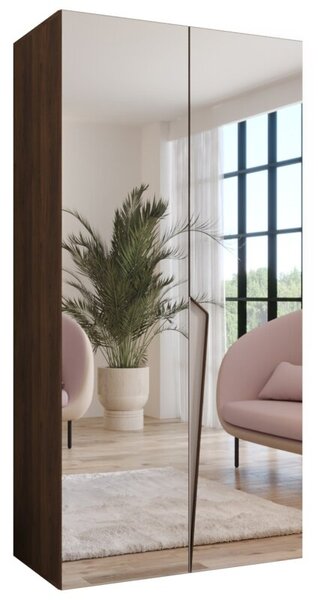 Szafa uchylna otwierana Piano 1 100 wys. 202 cm orzech warmia + u. kaszmir