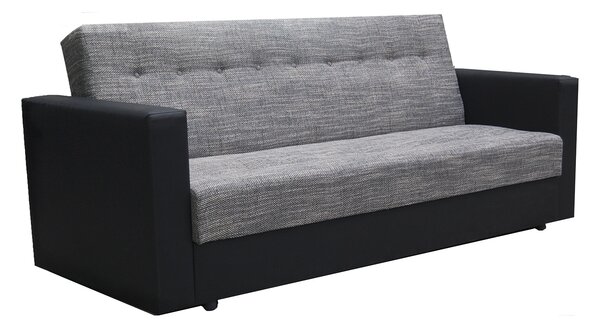 Wersalka rozkładana czarny + popielaty R2-L70