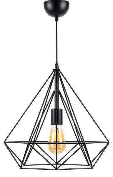 LAMPA WISZĄCA SKANDYNAWSKA CZARNA FORTI