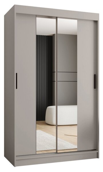 Szafa przesuwna z lustrem garderoba Rubino T1 120 wys. 200 cm kaszmir