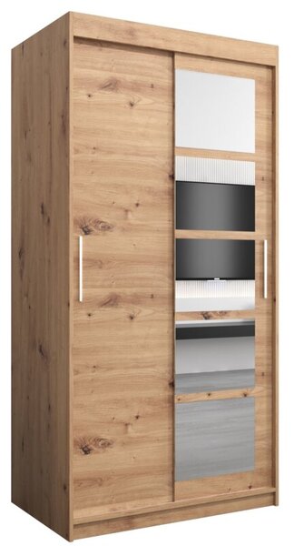 Szafa przesuwna garderoba Roma 1 100 wys. 200 cm artisan + artisan