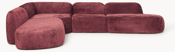 Narożna sofa modułowa XL Teddy-Bouclé Wolke (4-osobowa)