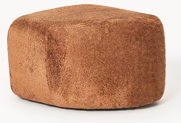 Owalny puf Teddy-Bouclé Wolke