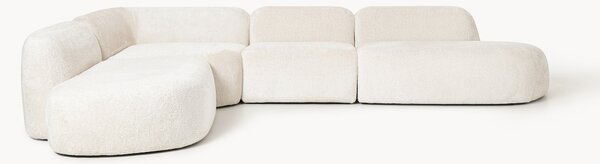 Narożna sofa modułowa XL Teddy-Bouclé Wolke (4-osobowa)