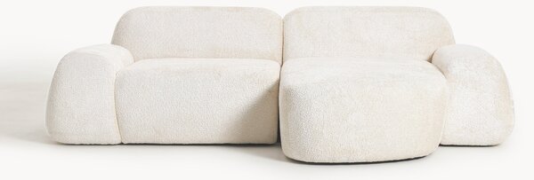 Narożna sofa modułowa Teddy-Bouclé Wolke (3-osobowa)