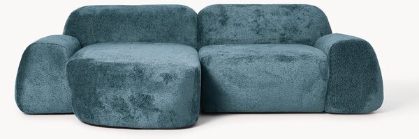 Narożna sofa modułowa Teddy-Bouclé Wolke (3-osobowa)