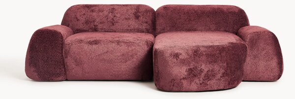 Narożna sofa modułowa Teddy-Bouclé Wolke (3-osobowa)