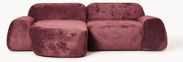 Narożna sofa modułowa Teddy-Bouclé Wolke (3-osobowa)