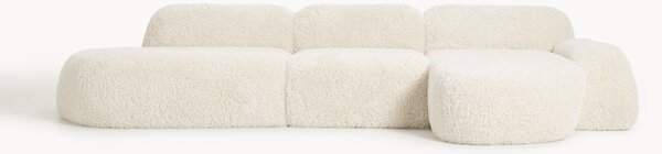 Narożna sofa modułowa Teddy z szezlongiem Wolke (4-osobowa)