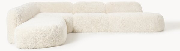 Narożna sofa modułowa XL Teddy z szezlongiem Wolke (4-osobowa)