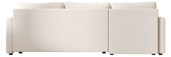 Rozkładana narożna sofa VENORIA 220x143 cm, kremowa, uniwersalna + 2 poduszki GRATIS