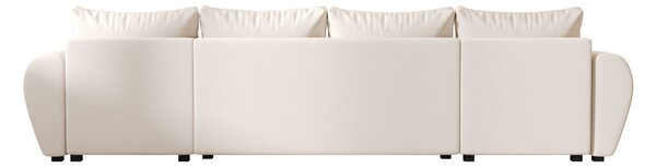 Rozkładana sofa narożna w kształcie U SEVIO 311x145 cm, kremowa + 2 poduszki GRATIS