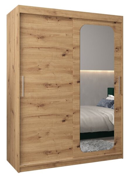 Szafa przesuwna garderoba Promo T2 150 wys. 200 cm artisan + artisan