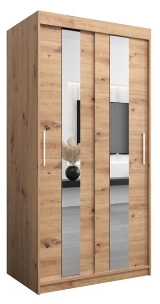 Szafa przesuwna garderoba Pole 100 wys. 200 cm artisan + artisan