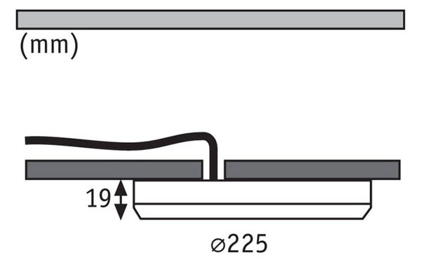 Paulmann Cover it panel wpuszczany 4 000 K 22,5 cm, biały / opal, salon / jadalnia, tworzywo sztuczne